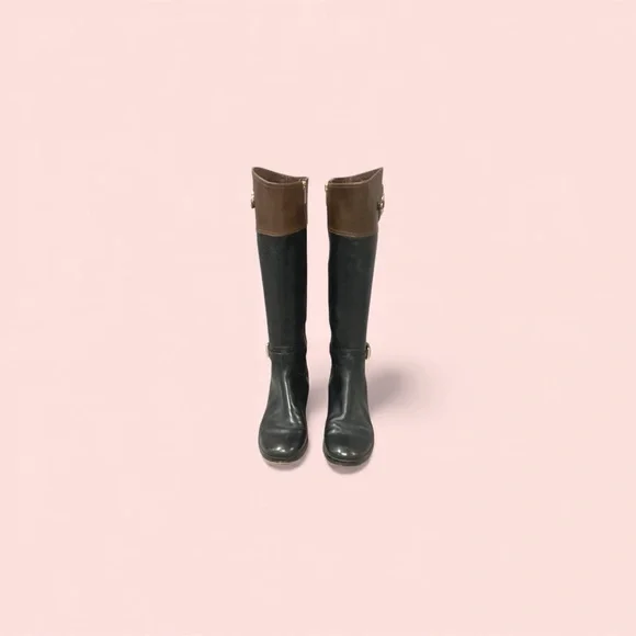Michael Kors Black & Brown Riding BootsWomen's 6.5
